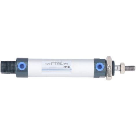 Vérin pneumatique double effet en alliage d'aluminium, alésage 20mm, course 50mm, pression 0.1‑0.8MPa, compact et durable pour applications industrielles.