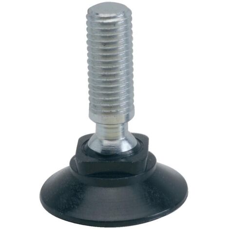 VERIN ROTATIF Diamètre 40 mm M12 Longueur 25 mm NOIR - BOUILLER PLASTIQUES