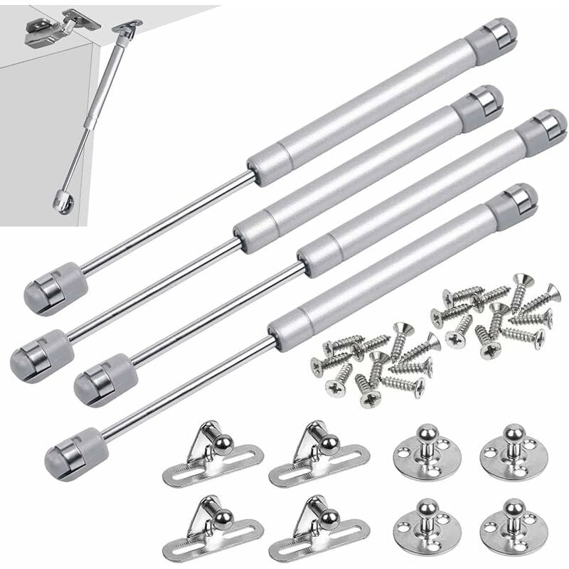 Vérins à 4 PCS de vérins à gaz hydrauliques,les vérins à gaz d'armoire,les portes de meuble pour le levage des portes d'armoires sont des charnières