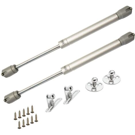 Vérins à Gaz Hydrauliques, 60N/6kg Amortisseur à Gaz pour Levage de Porte Armoire Meuble Cuisine Amortisseur Charniè, Lot de 2
