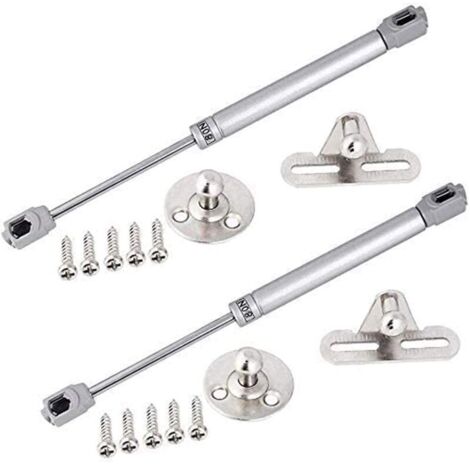 Vérins à Gaz Hydrauliques pour Levage de Porte Armoire Meuble Cuisine Amortisseur Charniè, 80N/8kg 270 mm, Lot de 2