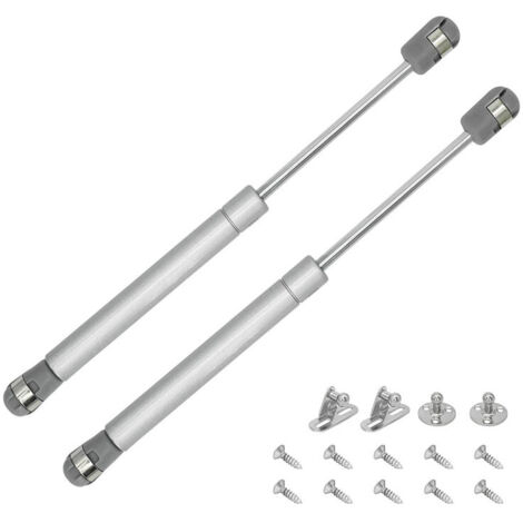 Vérins à Gaz, Lot de 2 Amortisseur à Gaz, Hydraulique Ressort Charnières, Charnières Amortie, pour Levage de Porte Armoire Meuble Cuisine, 100 N ,OUYLAF