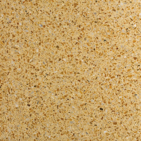 Véritable Carreau Terrazzo BROWN SUGAR - collection TRADIZIONE 40x40 cm boîte de m2 Brillant / Poli - Gioia Materia