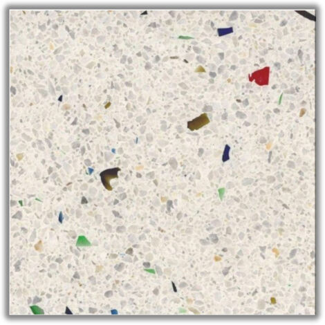 Véritable Carreau Terrazzo CARAVAGGIO 40x40 cm boîte de 0.96m2 Adouci - Gioia Materia