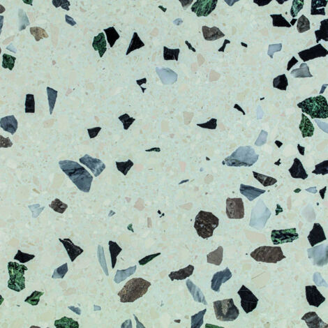 Véritable Carreau Terrazzo CHUNKY VANIGLIA - collection TRADIZIONE 60x60 cm boîte de m2 Adouci - Gioia Materia