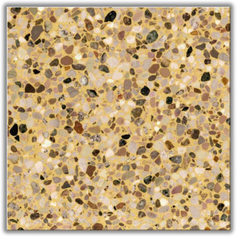 Véritable Carreau Terrazzo CIBELE 40x40 cm boîte de 0.96m2 Adouci - Gioia Materia