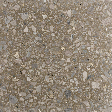 Véritable Carreau Terrazzo CROUNTCHY - collection TRADIZIONE 40x40 cm boîte de m2 Brossé - Gioia Materia