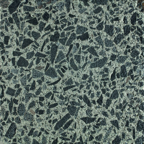 Véritable Carreau Terrazzo CRUMBLE GRIGIO - collection TRADIZIONE 30x30 cm boîte de m2 Bouchardé - Gioia Materia
