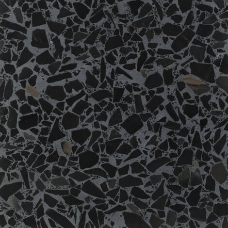 Véritable Carreau Terrazzo CRUMBLE NERO - collection TRADIZIONE 30x30 cm boîte de m2 Adouci - Gioia Materia