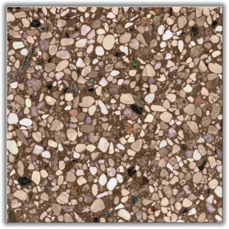 Véritable Carreau Terrazzo fides 40x40 cm boîte de 0.96m2 Adouci Gioia Materia