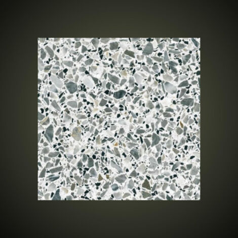 Véritable Carreau Terrazzo fond blanc inclusions multicolores VIOLEG 30x30 cm boîte de 0.72m2 Satiné - Gioia Materia