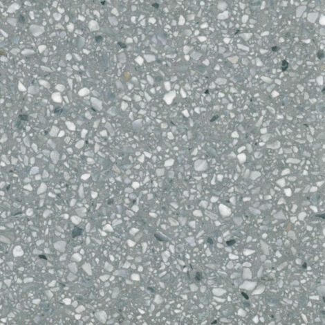 Véritable Carreau Terrazzo fond gris inclusions blanc Bardiglio 60x60 cm boîte de 0.72m2 Satiné - Gioia Materia