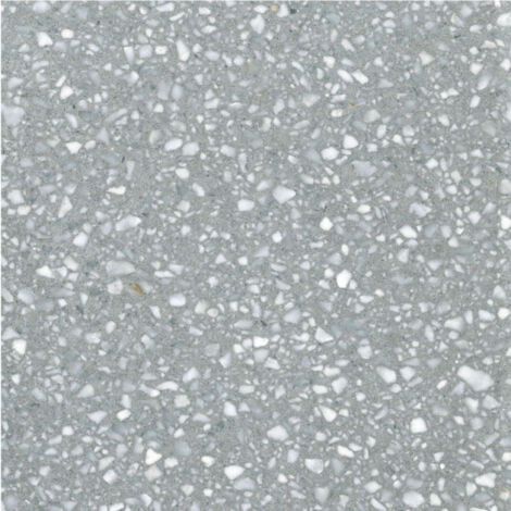 Véritable Carreau Terrazzo fond gris inclusions blanc ETNA 30x30 cm boîte de 0.72m2 Satiné - Gioia Materia