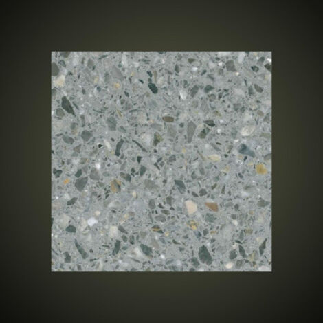 Véritable Carreau Terrazzo fond gris inclusions multicolores Gralo 30x30 cm boîte de 0.72m2 Satiné - Gioia Materia