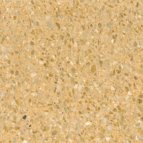 Véritable Carreau Terrazzo fond jaune inclusions multicolores Giallo Mori 60x40 cm boîte de 0.72m2 Satiné - Gioia Materia