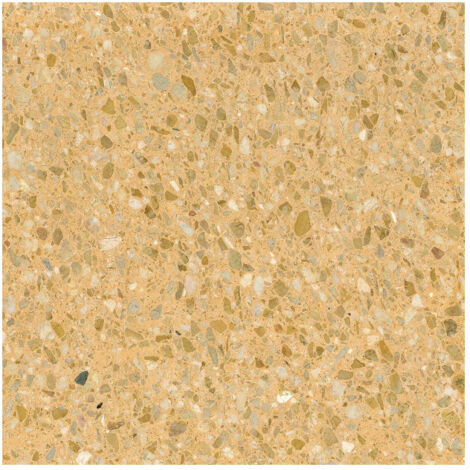 Véritable Carreau Terrazzo fond jaune inclusions multicolores Giallo Mori 60x60 cm boîte de 0.72m2 Satiné - Gioia Materia