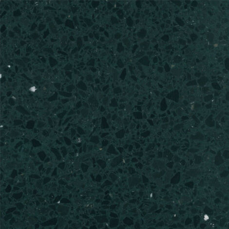 Véritable Carreau Terrazzo fond noir inclusions noir et blanc NERO EBANO 60x40 cm boîte de 0.72m2 Satiné - Gioia Materia