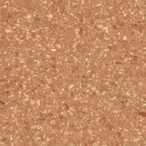 Véritable Carreau Terrazzo fond ocre inclusions orange Rosso Verona 60x40 cm boîte de 0.72m2 Satiné - Gioia Materia