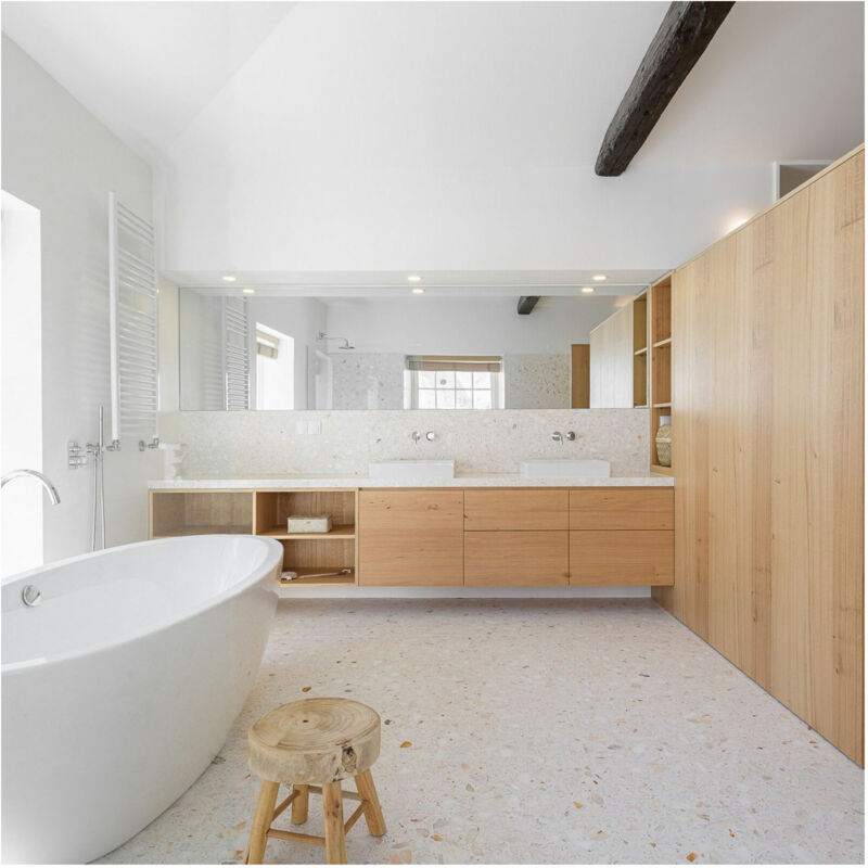 Véritable Carreau Terrazzo MARBELLA 30x30 cm boîte de 0.99m2 Adouci - Gioia Materia