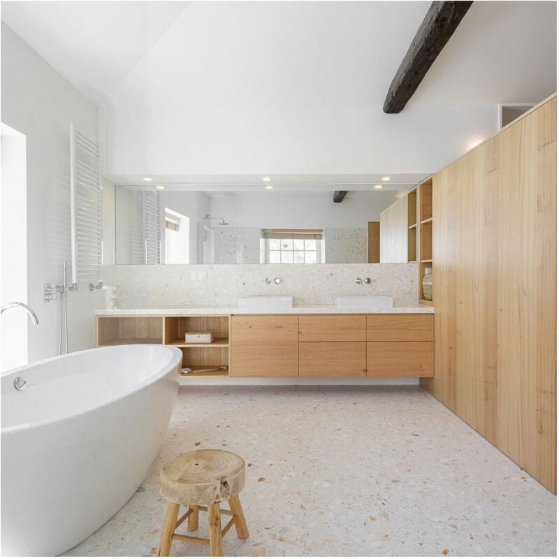 Véritable Carreau Terrazzo marbella 60x30 cm boîte de 0.90m2 Brillant / Poli Gioia Materia