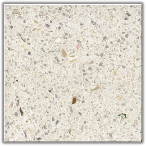 Véritable Carreau Terrazzo MICHELANGELO 40x40 cm boîte de 0.96m2 Adouci - Gioia Materia
