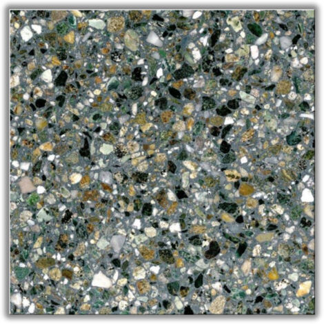 Véritable Carreau Terrazzo NOTTE 40x40 cm boîte de 0.96m2 Adouci - Gioia Materia