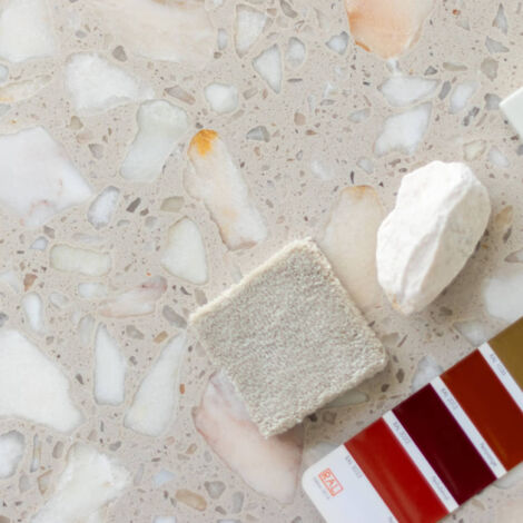 Véritable Carreau Terrazzo PENINSULA PORTALEGRE 30x30 cm boîte de 0.99m2 Adouci - Gioia Materia