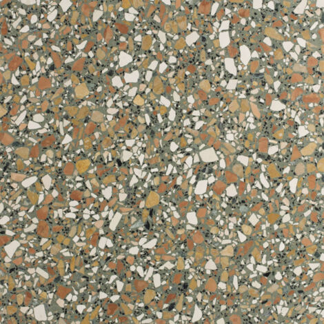 Véritable Carreau Terrazzo PISTACCHIO - collection TRADIZIONE 60x60 cm boîte de m2 Adouci - Gioia Materia