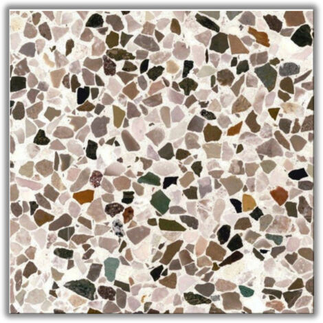 Véritable Carreau Terrazzo QUIRINO 40x40 cm boîte de 0.96m2 Adouci - Gioia Materia