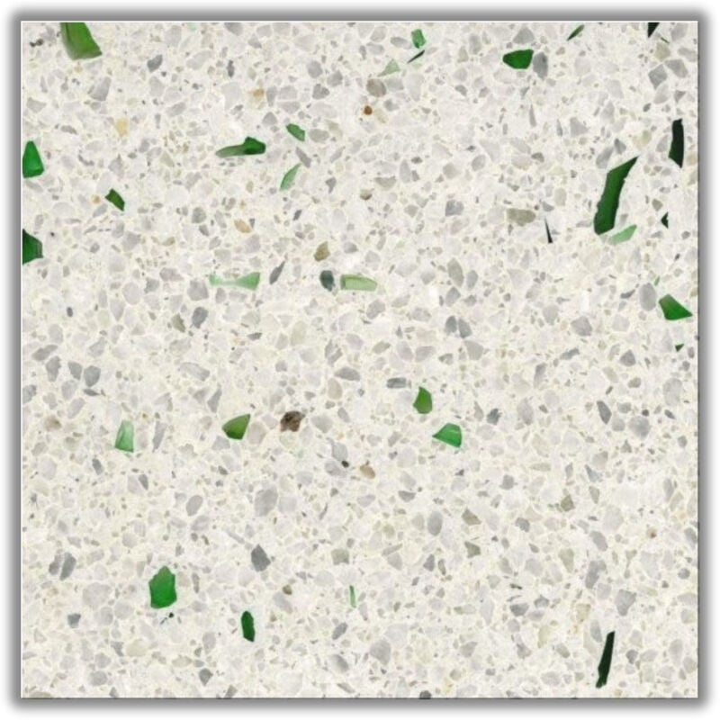 Véritable Carreau Terrazzo raffaello 40x40 cm boîte de 0.96m2 Adouci Gioia Materia