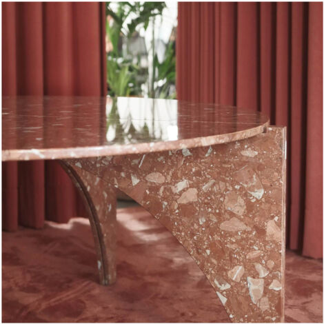 Véritable Carreau Terrazzo ROJO ALICANTE 30x30 cm boîte de 0.99m2 Brillant / Poli - Gioia Materia