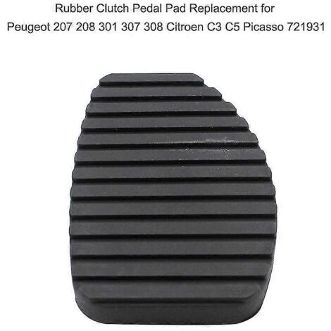 Véritable revêtement en caoutchouc antidérapant pour pédales de frein et d'embrayage Peugeot 207, 208, 301, 307, 308 et Citroën C3, C5 et Picasso  pédales 