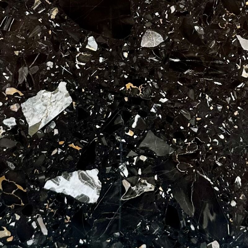 Stone By Stone - Véritable Terrazzo 12 mm - Galassia - 60x60 - Adouci - (0,36 m²)