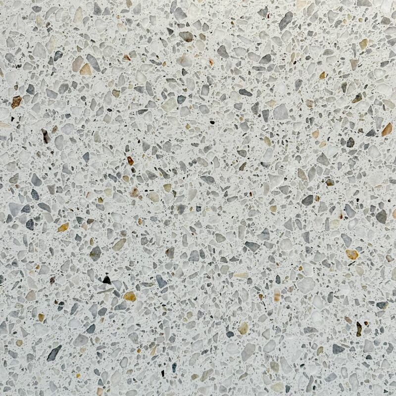 Stone By Stone - Véritable Terrazzo 20 mm - Carrara - Carrare - 60x60 - Poli brillant - (0,36 m²)