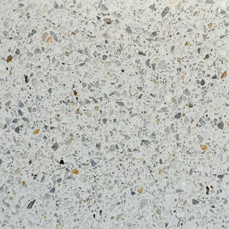 Véritable Terrazzo 20 mm - Carrara - Adouci - 60x60x2cm