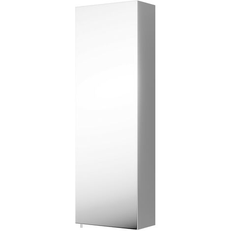 Veritas 300mm x 900mm Stainless Steel Mirrored Cabinet - Chrome