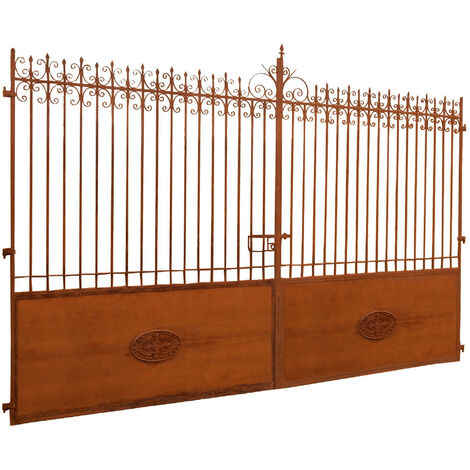 Verja de hierro macizo L400XPR8XH272 CM