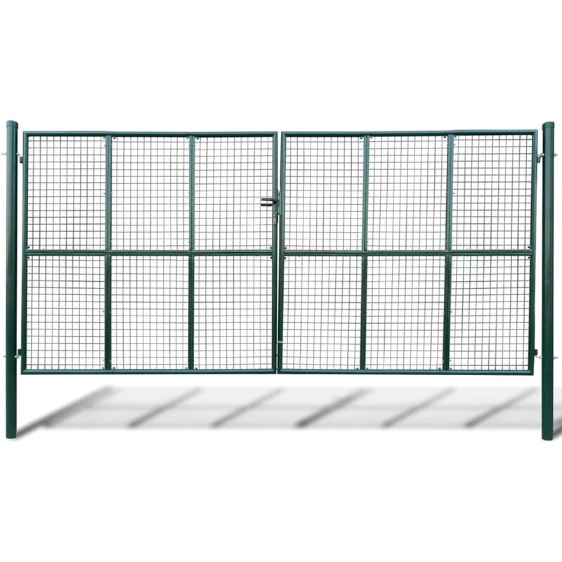 

Youthup - Verja mallada para el jardín, 415 x 225 cm / 400 x 175 cm - Verde