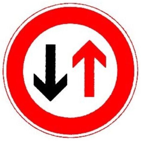 Verkehrszeichen 208 Ronde 600 mm, Vorrang gewähren, RAL-Gütezeichen Folie RA1