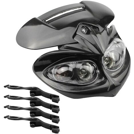 Verkleidungsscheinwerfer Fern-/Abblendlicht Motorrad-Doppelscheinwerfer für F-Eagle 12V 35W Anwendbare Univers
