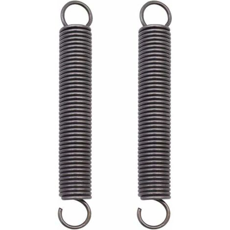 Verlängerte, zweiteilige, vorgespannte Stahlzugfeder mit Doppelhaken – Abmessungen: 2 x 18 x 150 mm