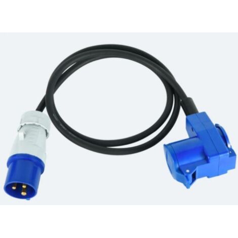 Verlängerung mit neoprenkabel electraline 46150-1,5 meter-3g1,5mmq