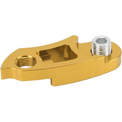Verlängerungsbügel für Schaltauge aus Aluminiumlegierung für Fahrräder, goldener Schaltauge-Verlängerer für Fahrradrahmen.