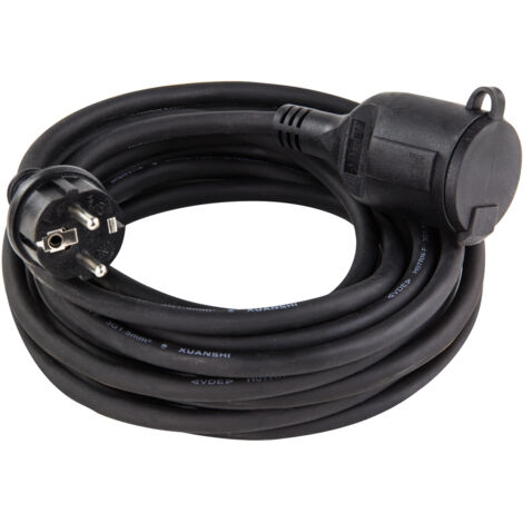 Verlängerungskabel 10 Meter H07RN-F 3x1,5mm² schwarz IP44