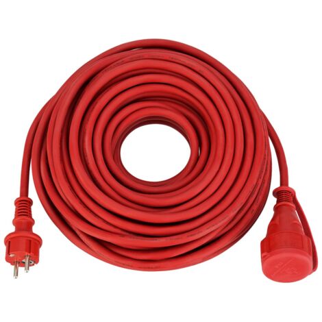Verlängerungskabel Außen 10 m H07RN-F 3G1,5mm², rot Verlängerungskabel