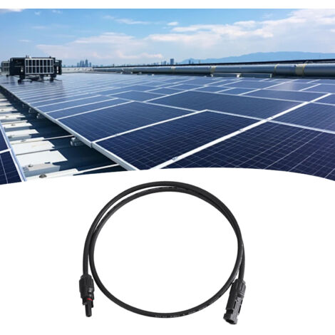 Verlängerungskabel für Solarmodule (PV-Kabel) mit Stecker/Buchse – 4 mm² oder 6 mm² – TÜV/CE-zertifiziert – 1 m oder 3 m