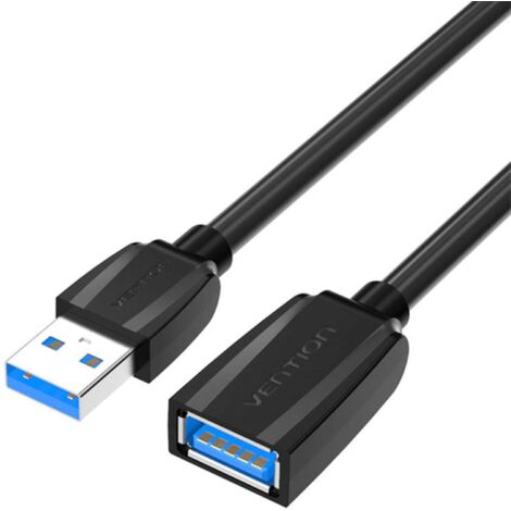 Verlängerungskabel USB 3.0 Stecker auf USB Buchse - 3m (Schwarz)