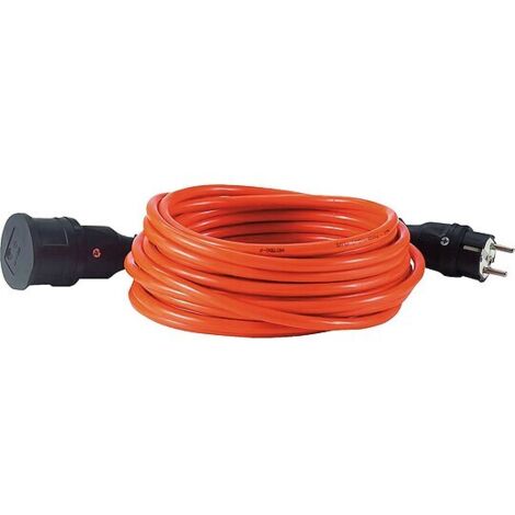 Verlängerungsleitung IP44, Orange - 5 m