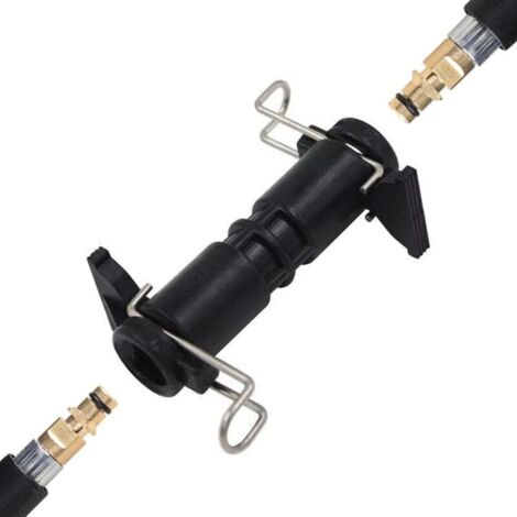 Verlängerungsschlauch-Anschlussset für Hochdruckschläuche, kompatibel mit Kärcher Hochdruckreinigern K2, K3, K4, K5, K6, K7, langlebiger Anschlussadapter.