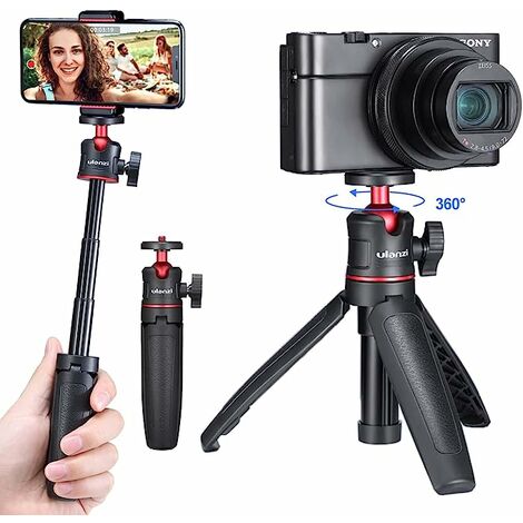 Verlängerungsstange Stativ, Mini Selfie Stick Stativ Griff Griff